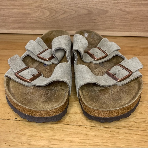 Birkenstock Arizona Soft Footbed Suede Leather Sandals - Size 43 - Picture 3 of 12